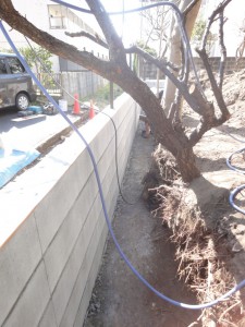 Ｌ型基礎　型枠ブロック　フェンス