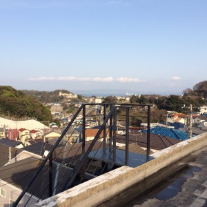 カッコいい鉄骨外階段～景色は最高♪♪