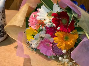 お花いただきました。