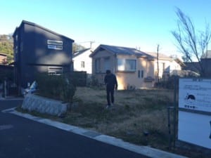 土地と植栽の確認をしました。