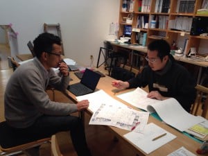 打ち合わせ風景を