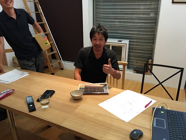 自然素材の家　大工さん