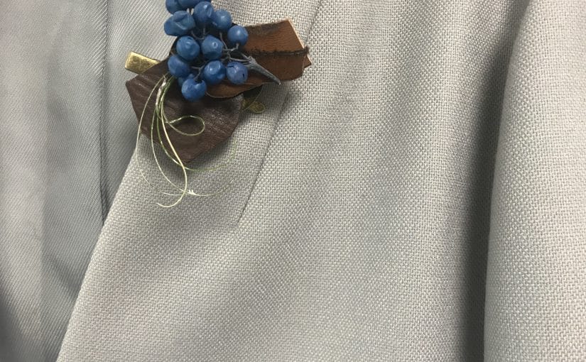 濱下　先日革とドライフラワーを使って…