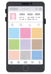 smartphone screen sns photo